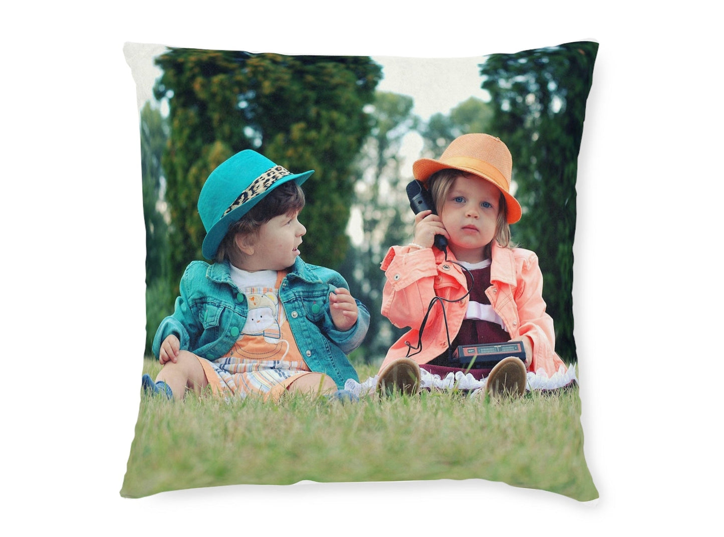 Suede Photo Cushions