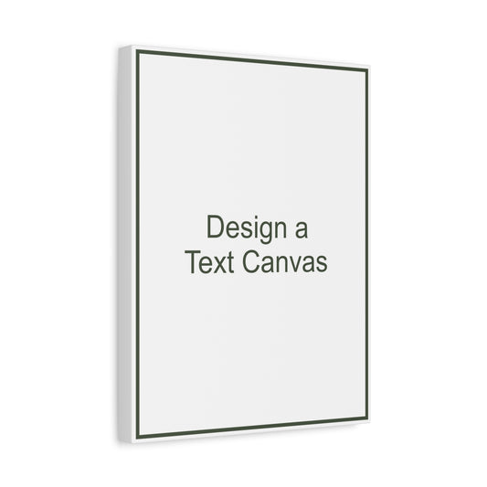 Portrait Text Canvas