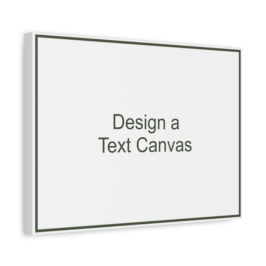 Landscape Text Canvas