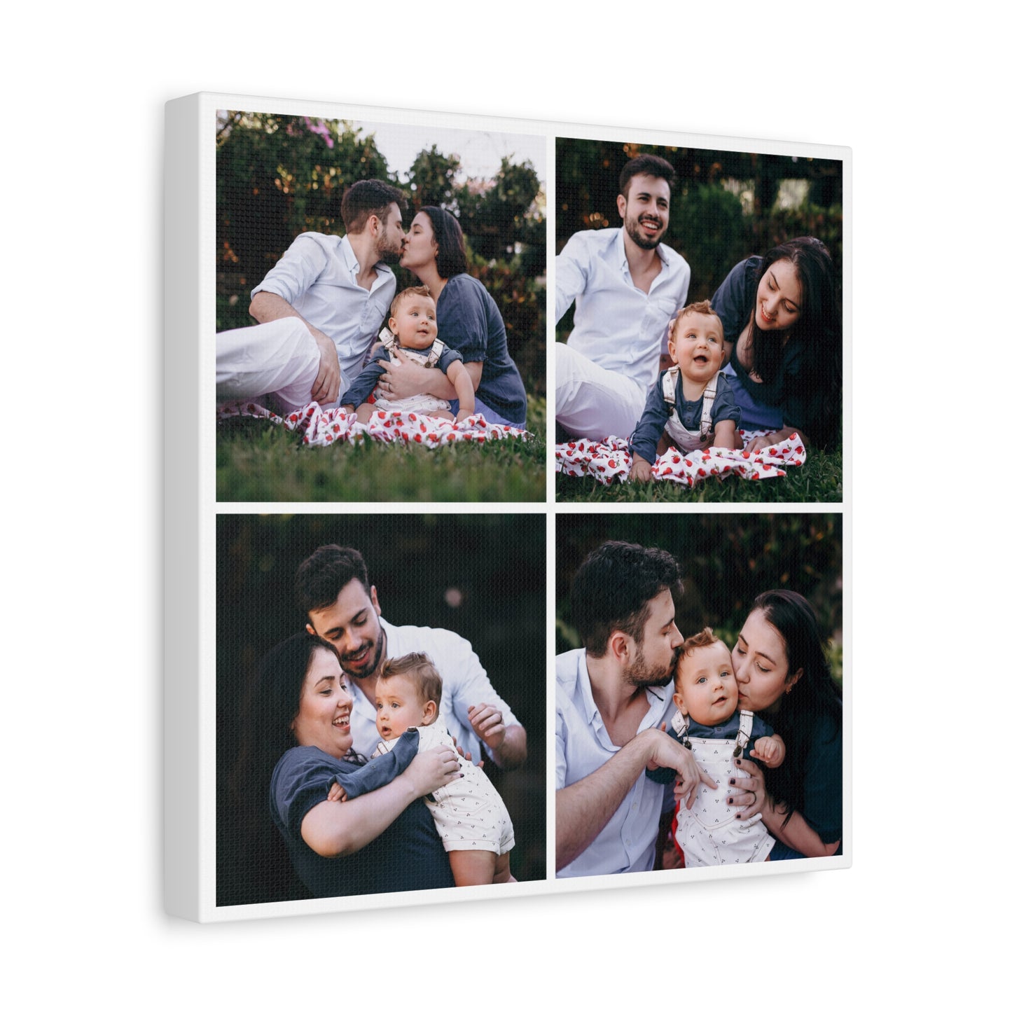 4 Photo Collage Canvas - 16"x16" - Canvas Print - Photo Upload - PicCanvas